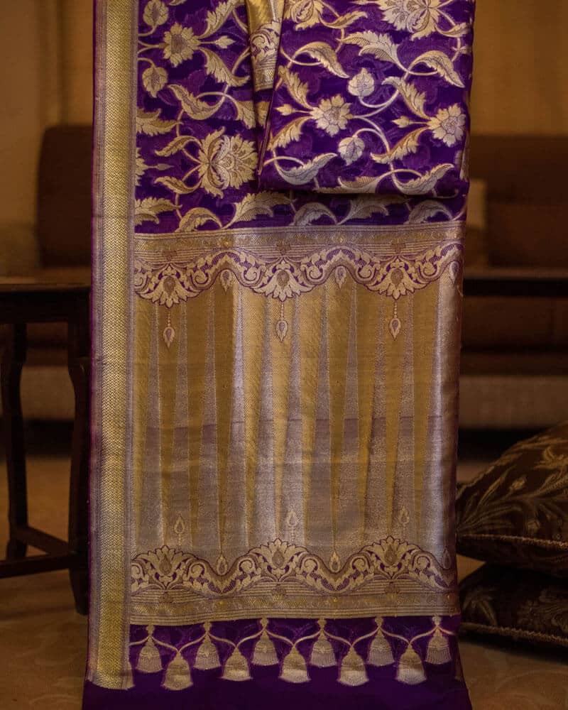 Organza Floral Dupatta - DRR223