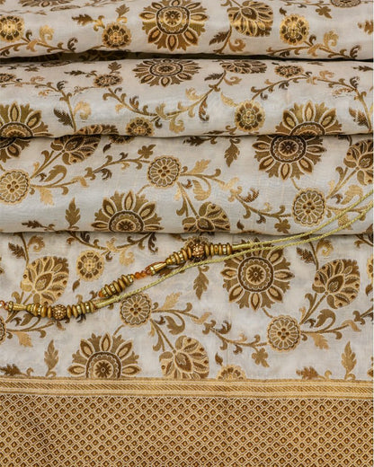 Handloom Pure Katan Fabric - KK2333T