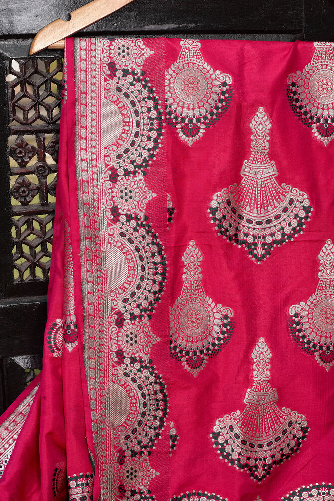 Pink Jhumar Saree - kg1357