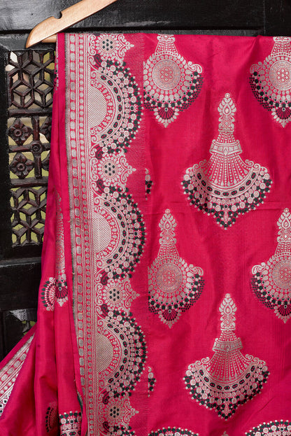 Pink Jhumar Saree - kg1357
