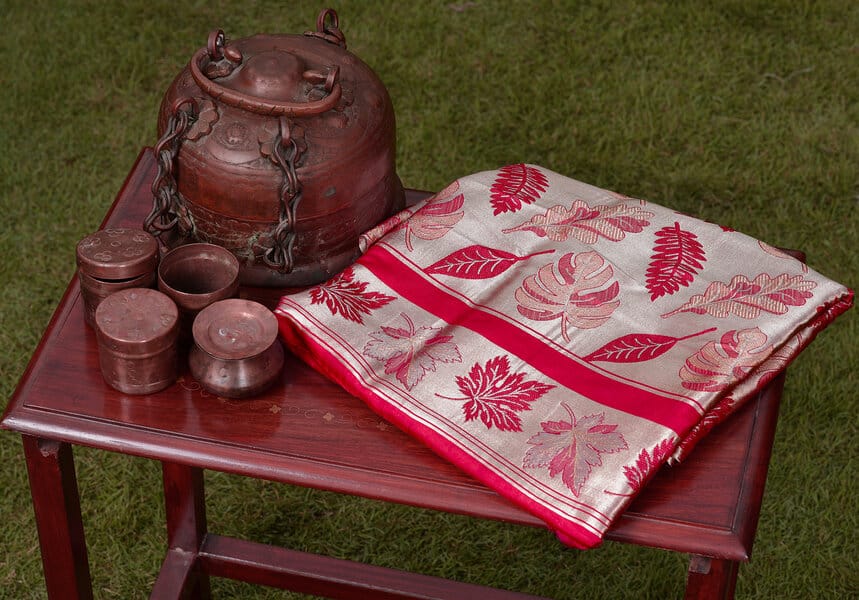 Pink autumn Saree - kg1362