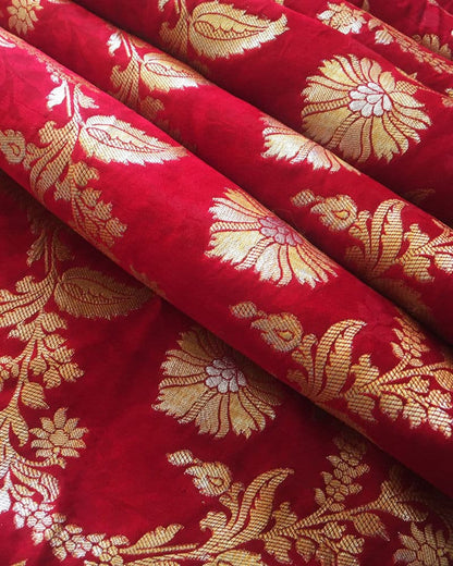 Red Floral Loose Dress - KG2197