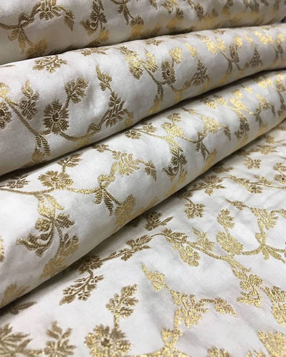 Pure katan Silk Fabric Dohra Jaal - KK2303