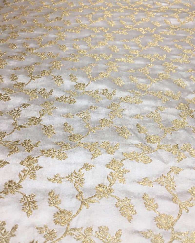 Pure katan Silk Fabric Dohra Jaal - KK2303